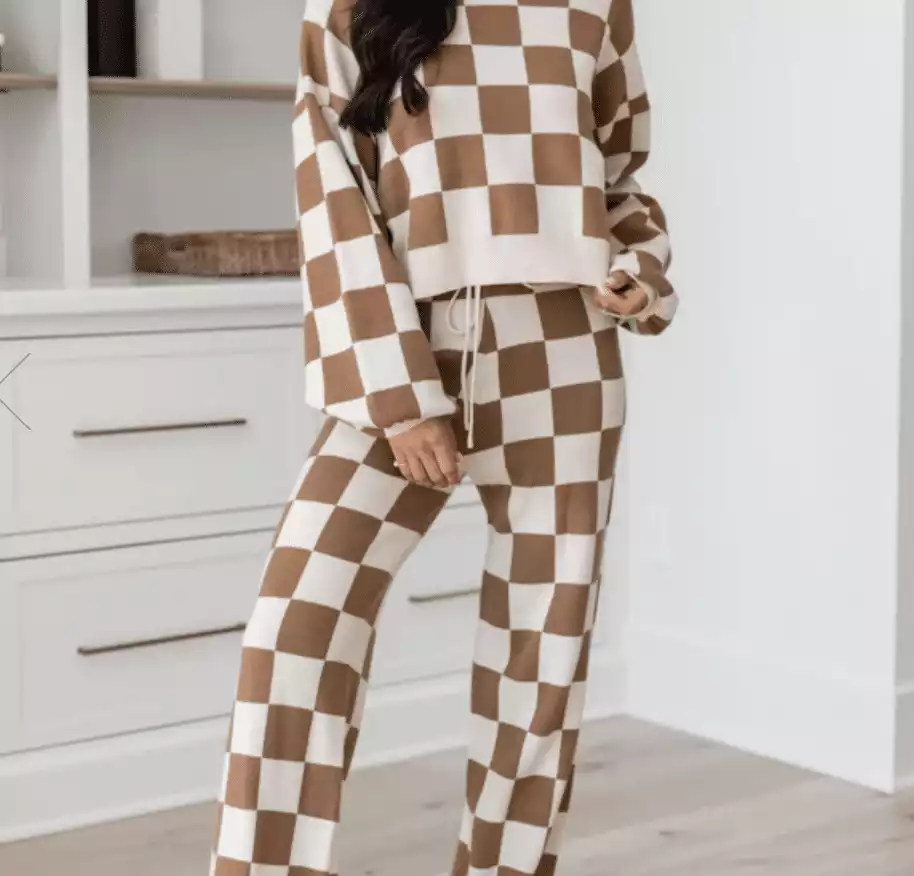 Checkered Loungewear Set